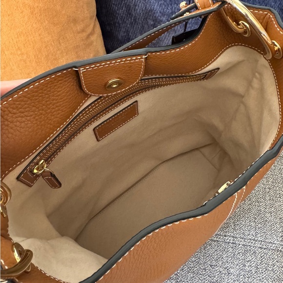 Strathberry Tan Leather Large Lana Shoulder Bag - Picture 12 of 17